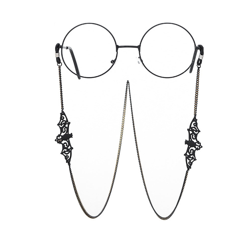 Vintage Metal Bat Reading Glasses Chain