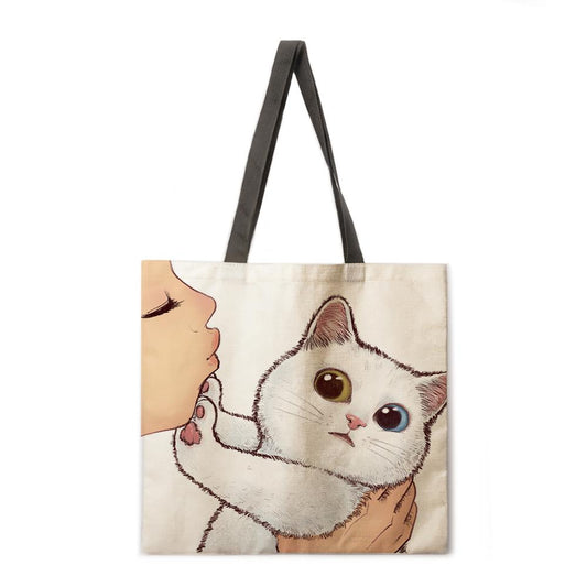 Cat Says No To Kisses Tote