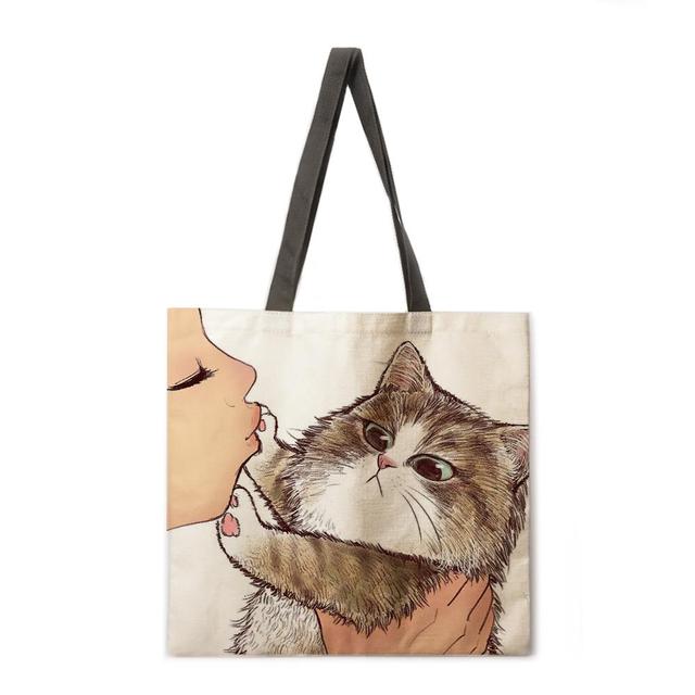 Cat Says No To Kisses Tote