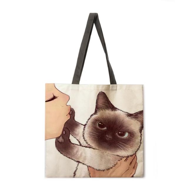 Cat Says No To Kisses Tote