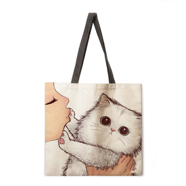 Cat Says No To Kisses Tote