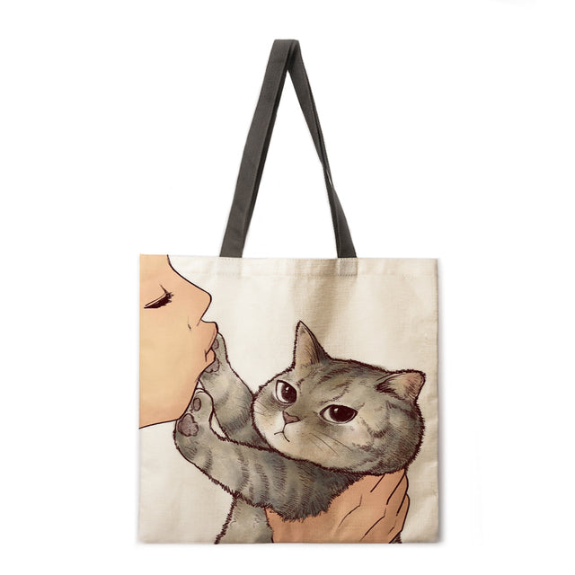 Cat Says No To Kisses Tote