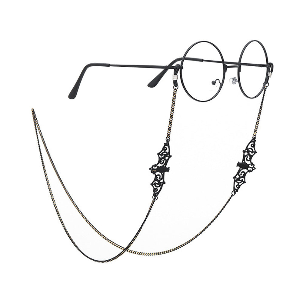 Vintage Metal Bat Reading Glasses Chain