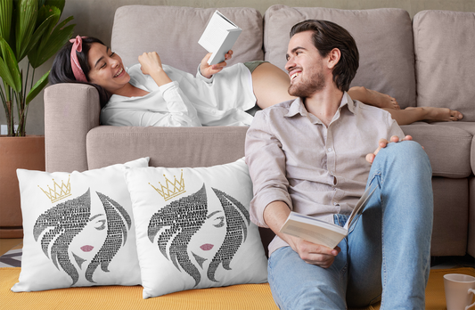 You Are the Queen - Canvas Cushion Cover